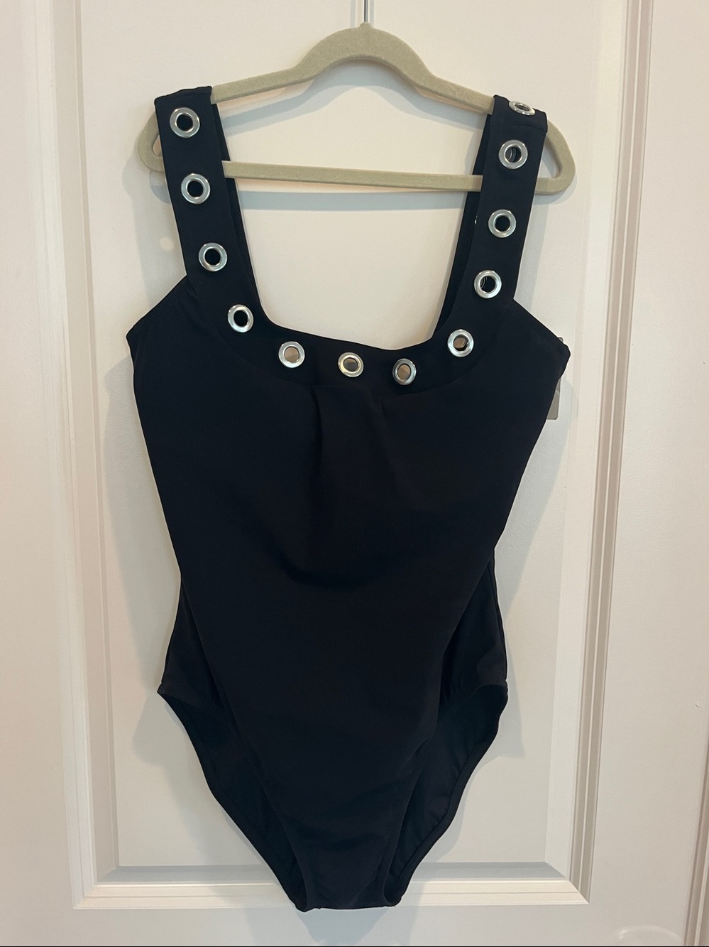Karla Colletto Viviana Scoop Neck Underwire One Piece Swimsuit Sz 14
